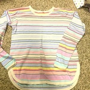 Sweater is from gap striped very vibrant